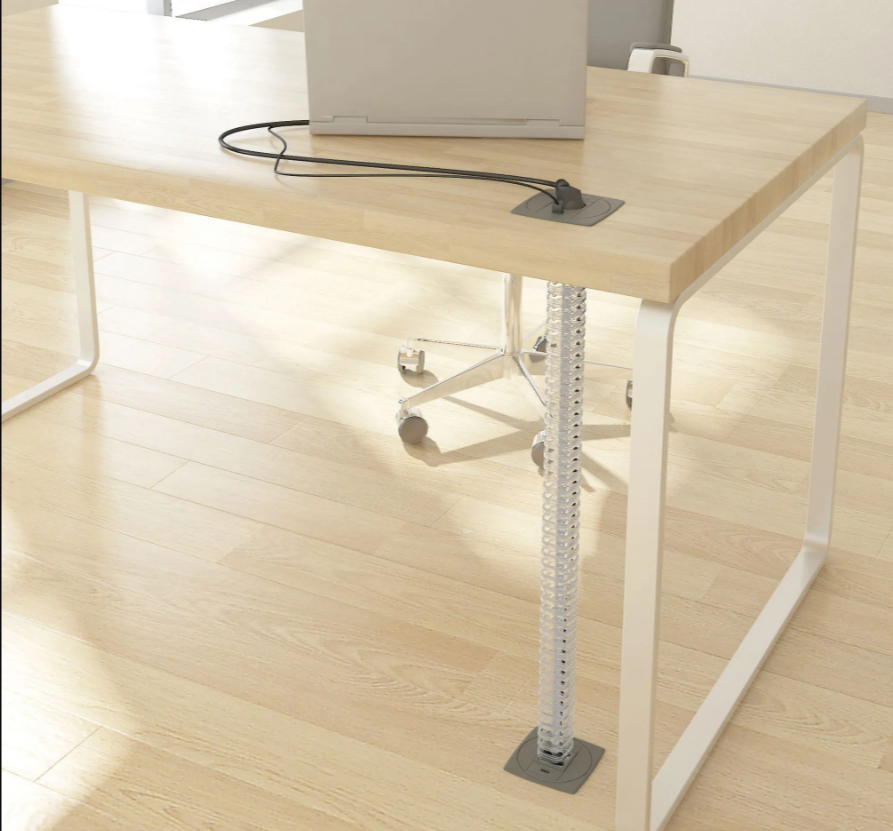 Integrated technology in office furniture